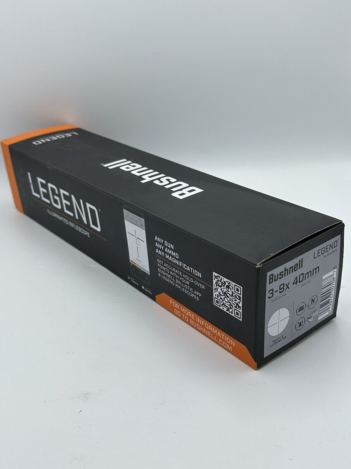 Bushnell Legend 3-9x40mm Multi-X Illuminated Reticle Scope Matte Black BL3940BS9